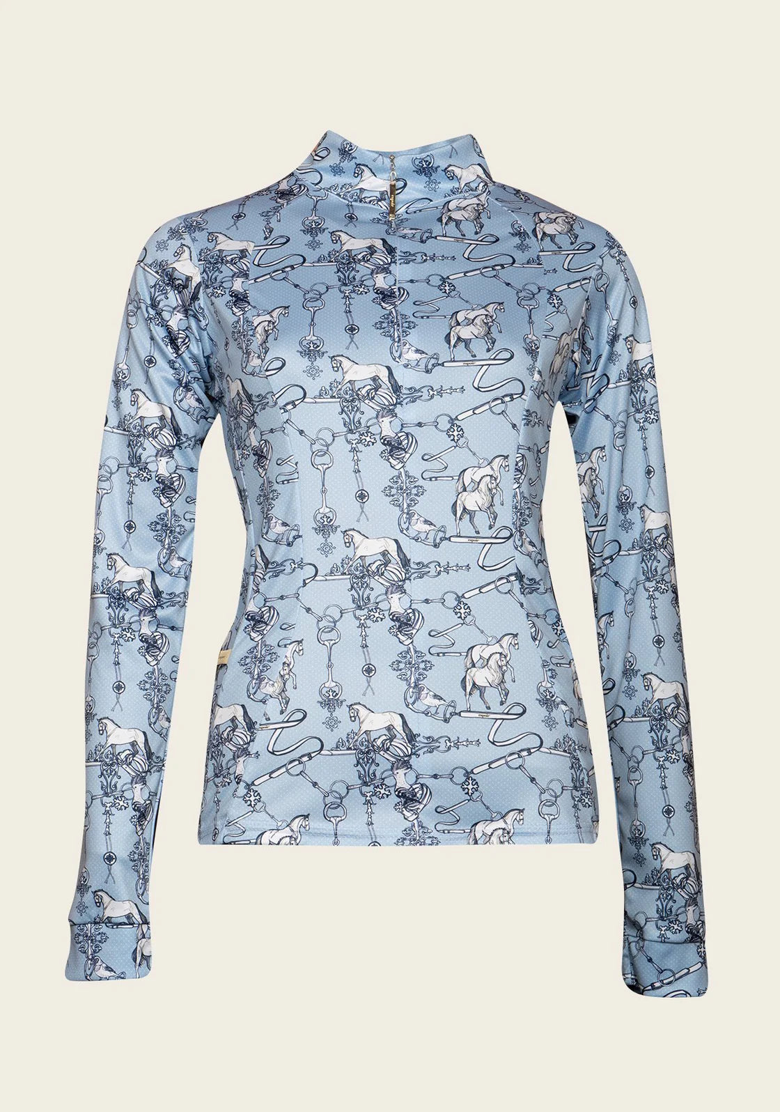 Espoir Sky Blue Carnival | Quarter Zip Sun Shirt