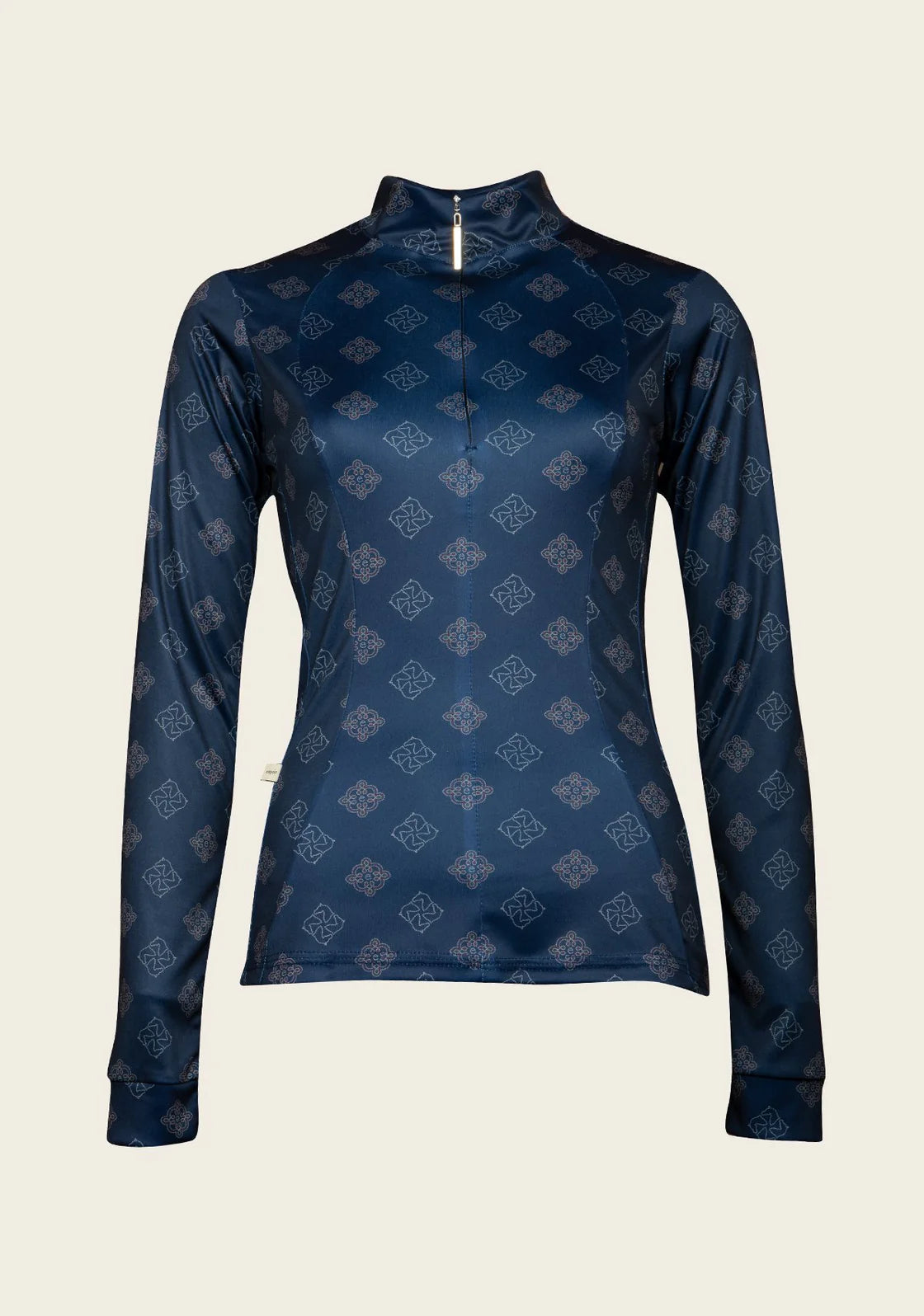 Espoir Navy Mosaic | Quarter Zip Sun Shirt