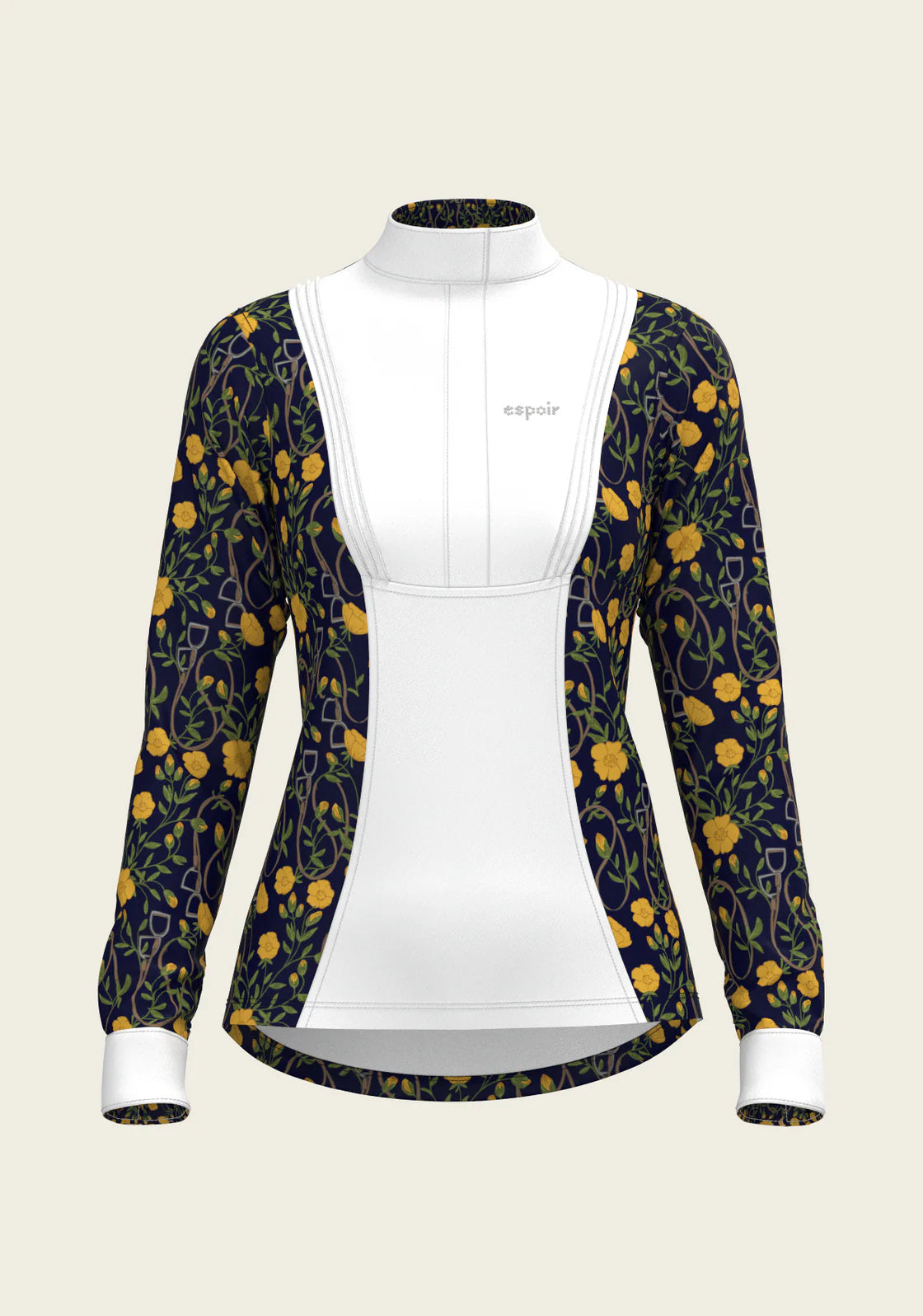 Navy Stirrups | Long Sleeve Show Shirt