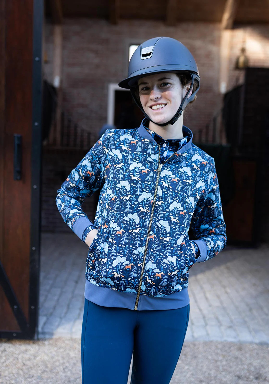 Mid-Blue Forest Reversible Jacket